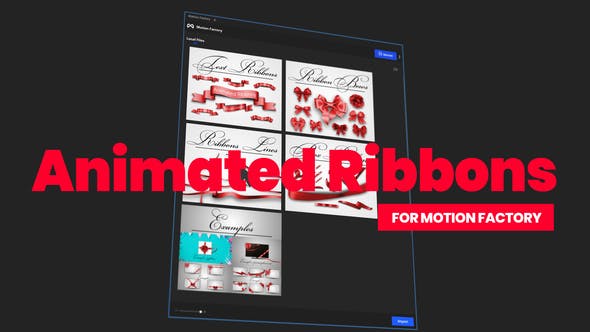Animated Ribbons for Motion Factory - Videohive 31144302 Download