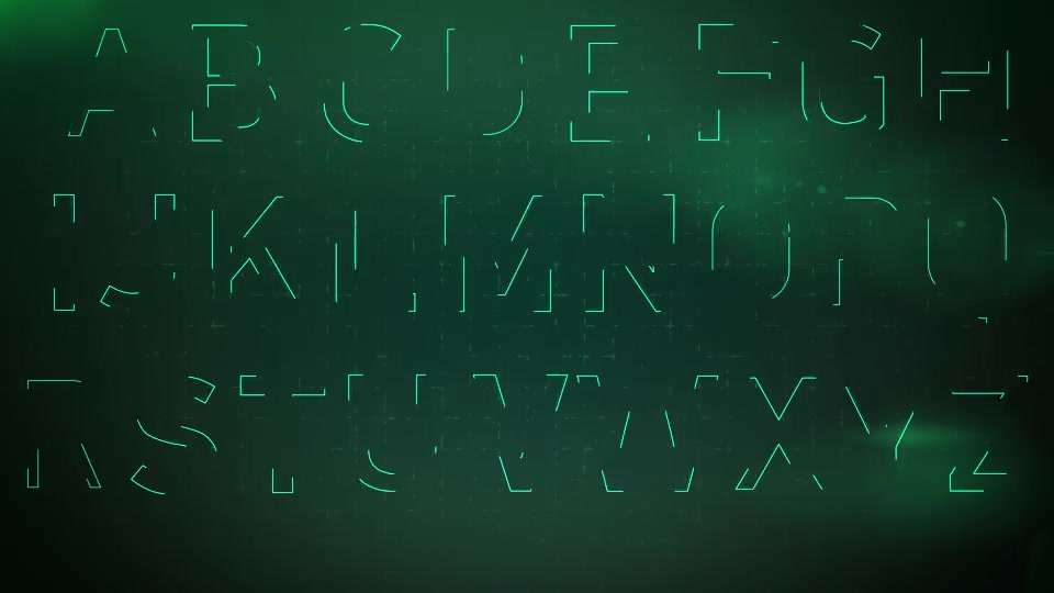 Animated Sci fi Alphabet Videohive 8406308 After Effects Image 2