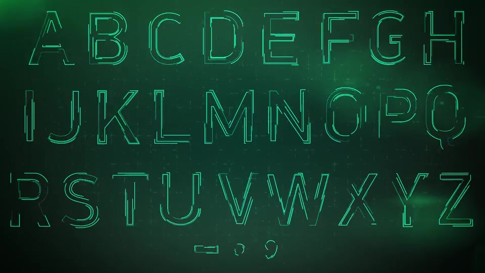 Animated Sci fi Alphabet Videohive 8406308 After Effects Image 3