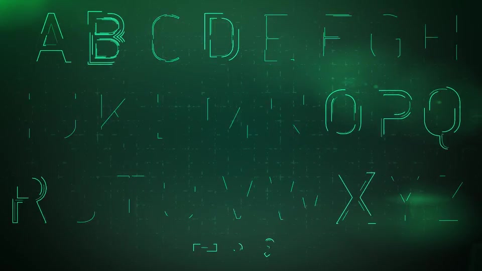 Animated Sci fi Alphabet Videohive 8406308 After Effects Image 4