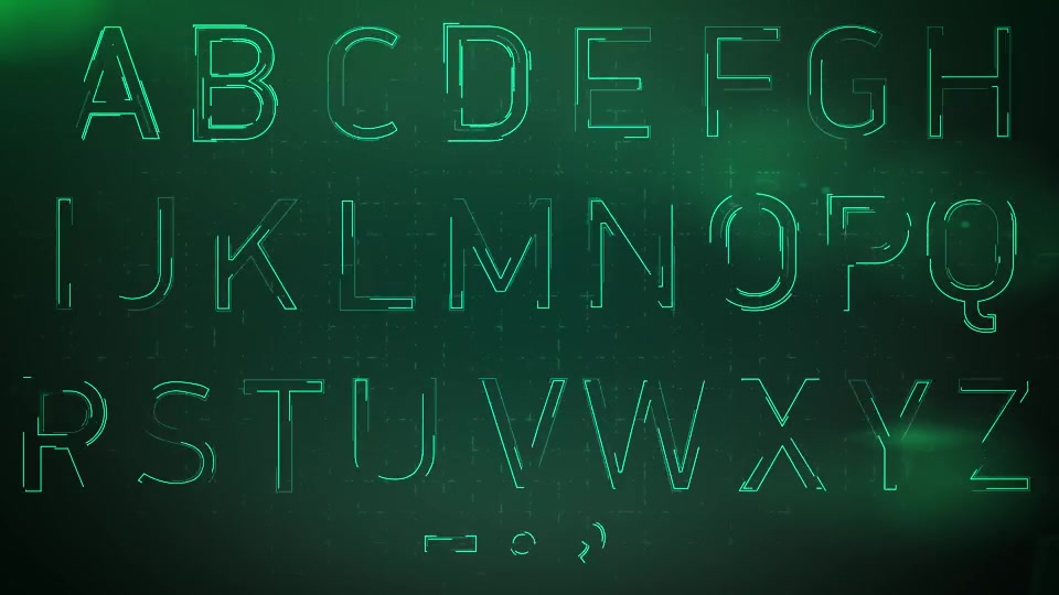 Animated Sci fi Alphabet Videohive 8406308 After Effects Image 7