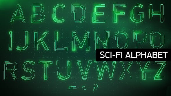 Animated Sci fi Alphabet - Videohive Download 8406308