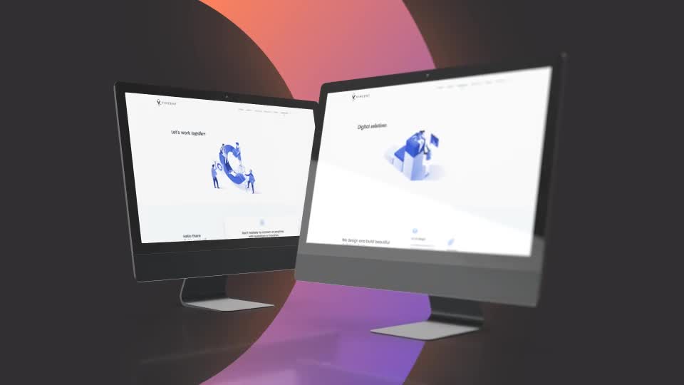 Animated Screen Website Mockup Promo iMac Pro Mockup Web Presentation Videohive 25507976 After Effects Image 1