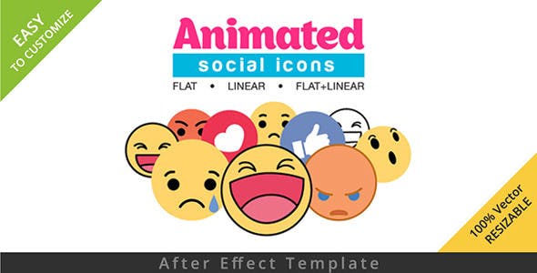 Animated Social Icons - Videohive 15382428 Download