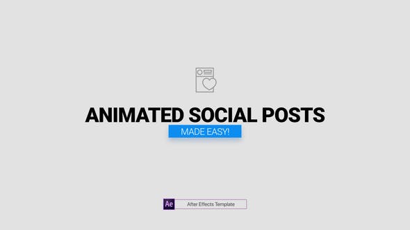 Animated Social Posts - Videohive 26001764 Download