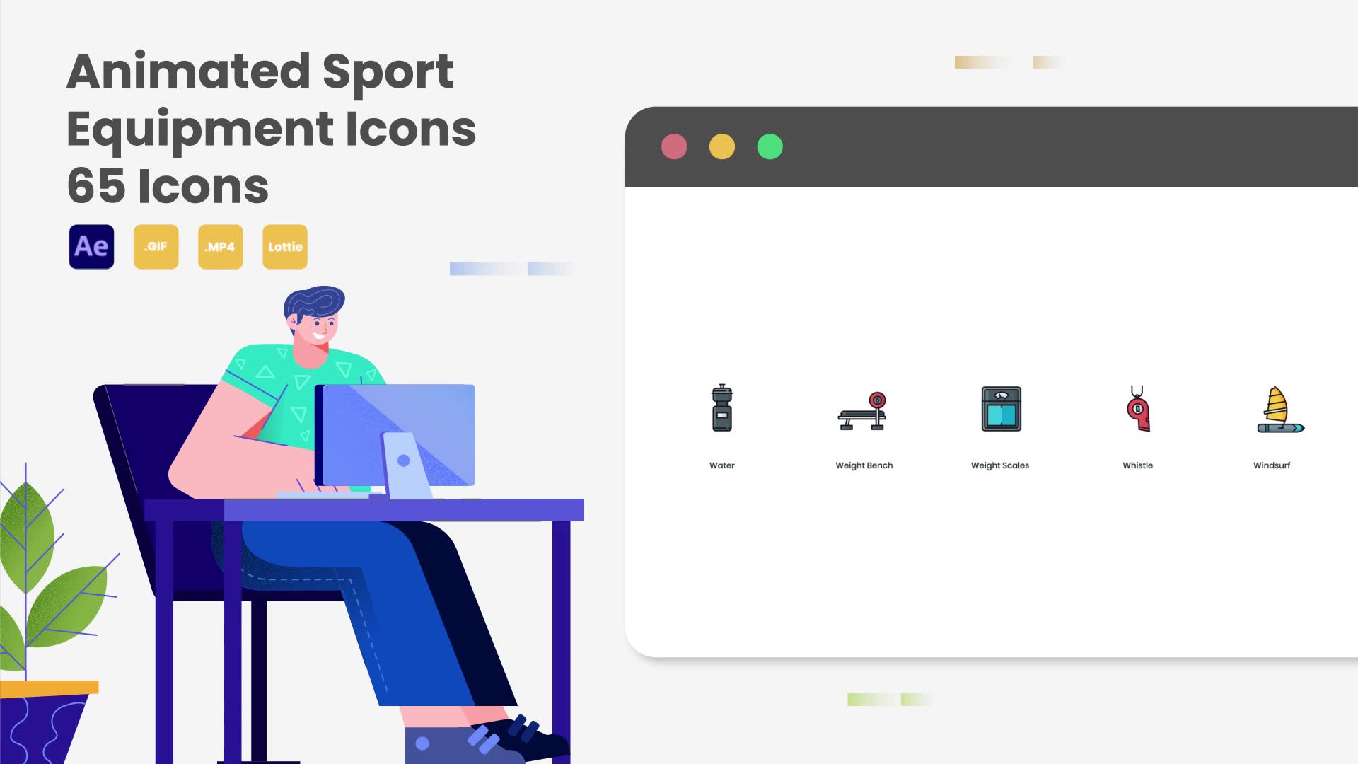 Animated Sport Equipment Icons Videohive 34907080 After Effects Image 12