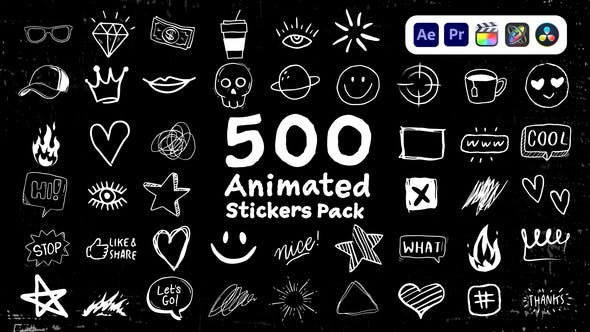 Animated Stickers Pack - 43507218 Videohive Download