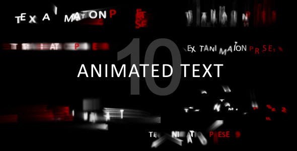 Animated text separate letters animation - Videohive Download 3898839