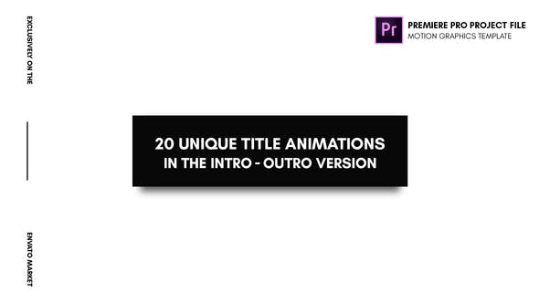 Animated Titles Essential Graphics | Mogrt - 21903440 Videohive Download