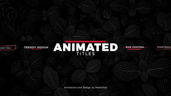 Animated Titles Pack - Download Videohive 21923349