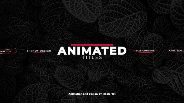 Animated Titles Pack - Videohive 22353258 Download