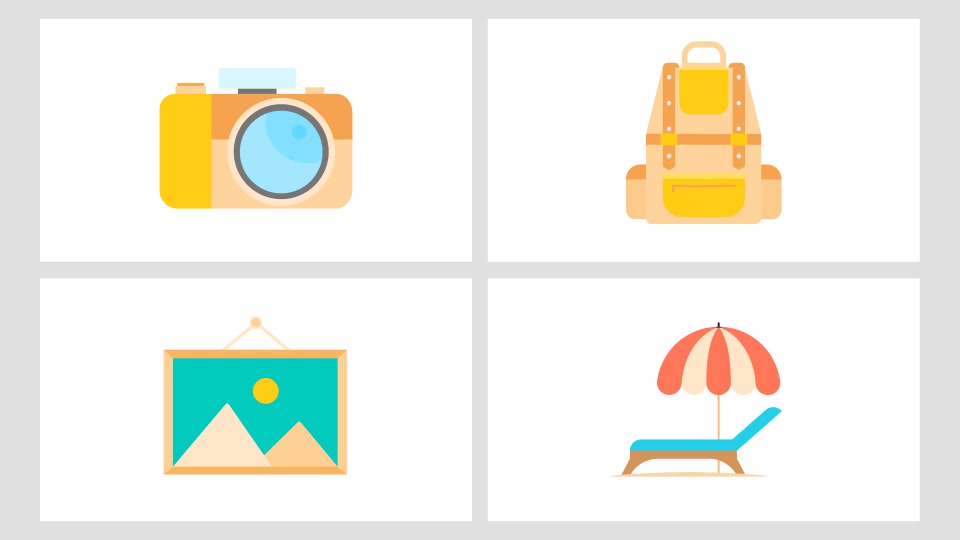 Animated Travel Icons Pack Videohive 24176803 After Effects Image 4
