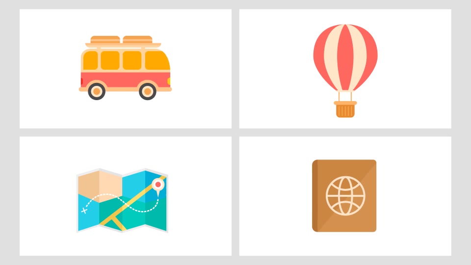 Animated Travel Icons Pack Videohive 24176803 After Effects Image 6