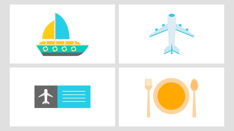 Animated Travel Icons Pack Videohive 24176803 After Effects Image 8
