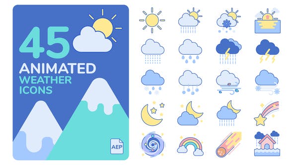 Animated Weather Icons - Download Videohive 25901824
