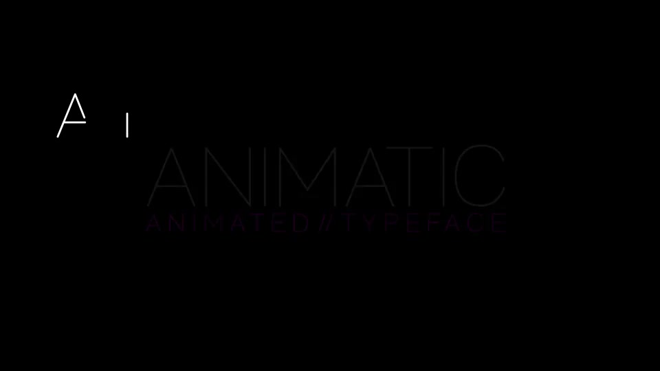 Animatic Animated Typeface - Download Videohive 7888603