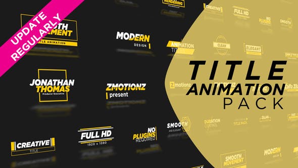 Animation Title Pack - 29891353 Videohive Download
