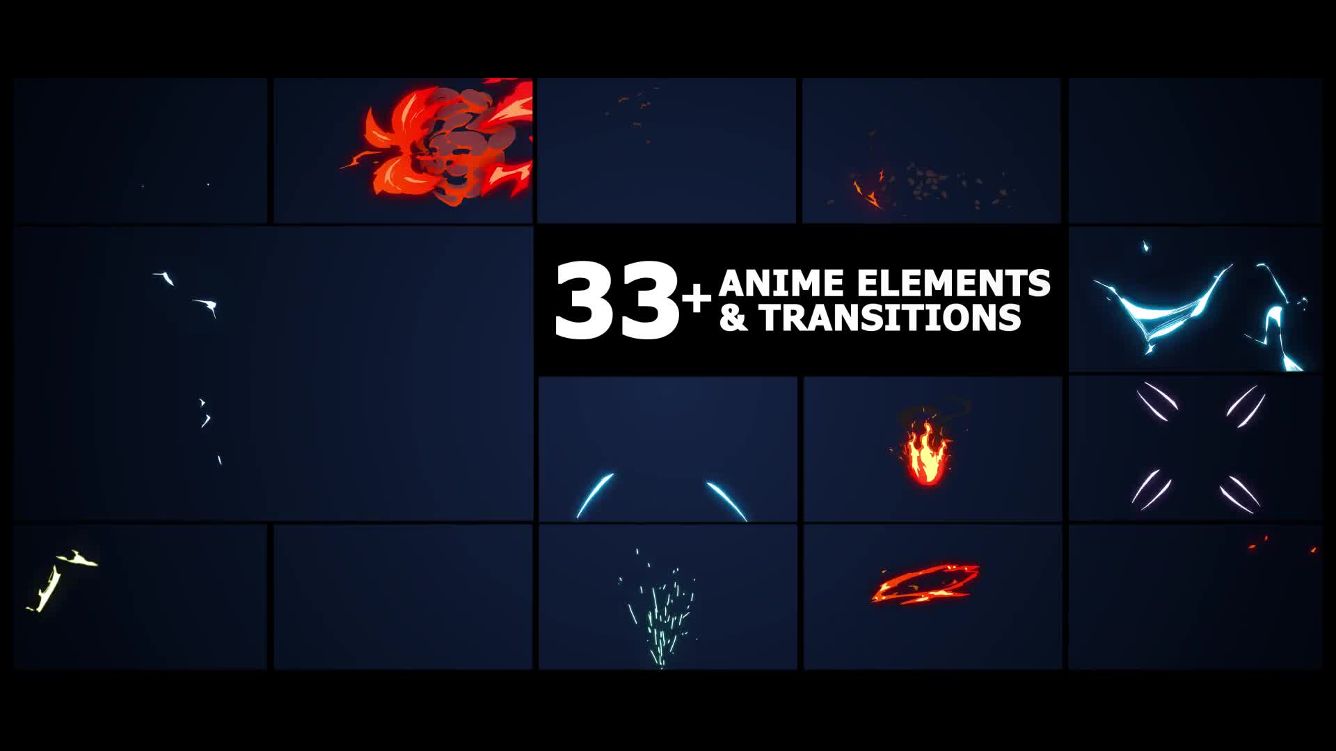 Anime Elements And Transitions | DaVinci Resolve Videohive 38368329 DaVinci Resolve Image 1