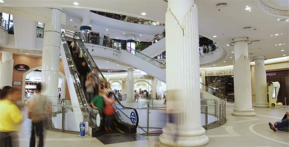 Anonymous People On Escalator Timelapse  - Videohive 3097474 Download