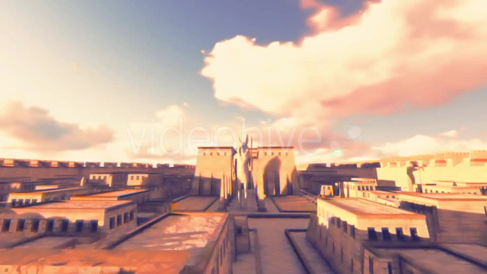 Anubis City 3D Cartoon Background - Download Videohive 17557454