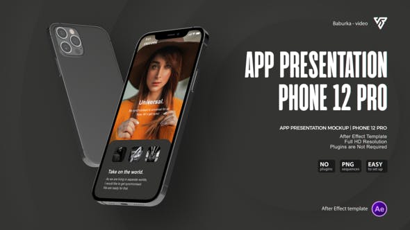 App Presentation Mockup | Phone 12 Pro - Videohive Download 29481373