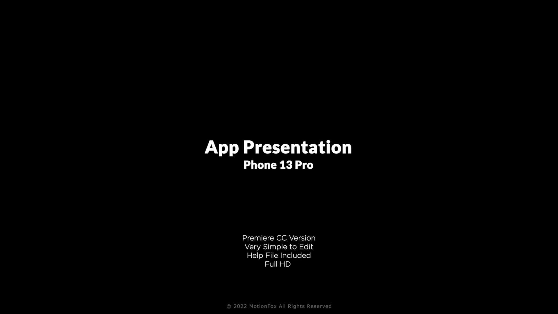 App Presentation | Phone 13 Pro Mockup | Premiere Pro Videohive 36470663 Premiere Pro Image 1