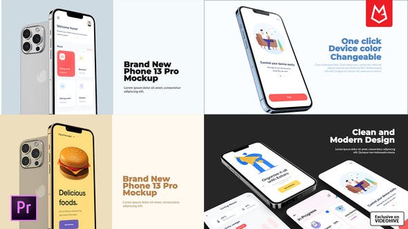 App Presentation | Phone 13 Pro Mockup | Premiere Pro - Download Videohive 36470663