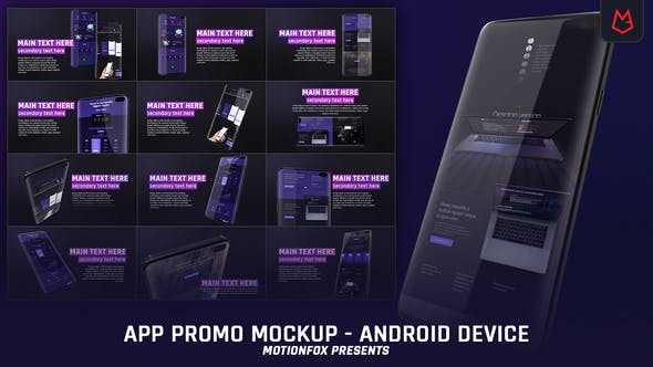App Promo Mockup Android Device - 23519077 Videohive Download