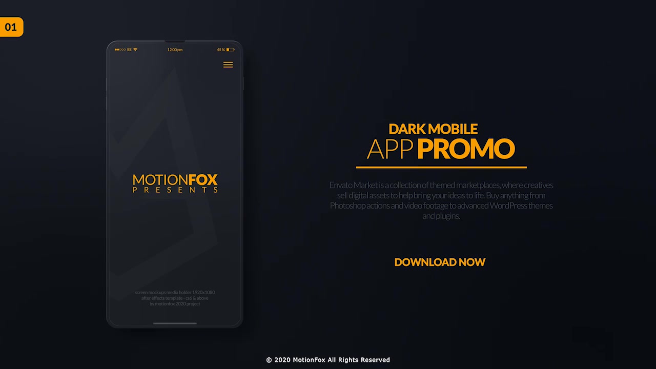 App Promo Mockup Kit Dark & White Videohive 27493299 After Effects Image 2