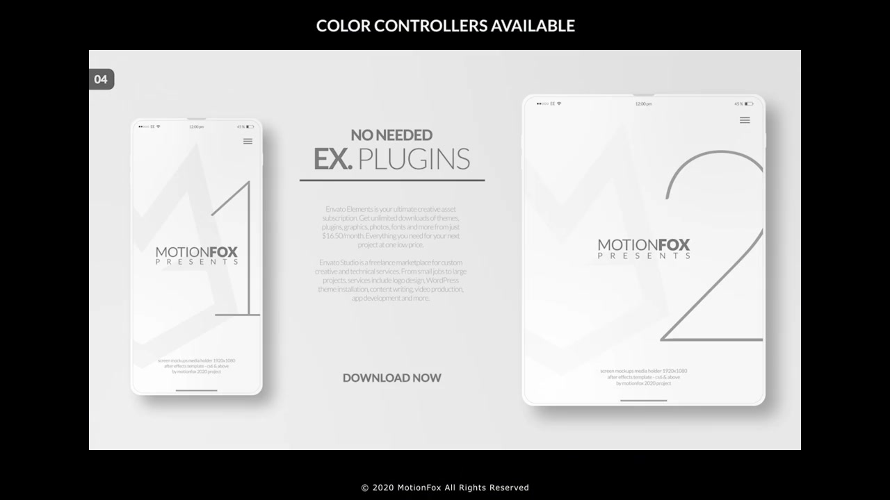 App Promo Mockup Kit Dark & White Videohive 27493299 After Effects Image 4