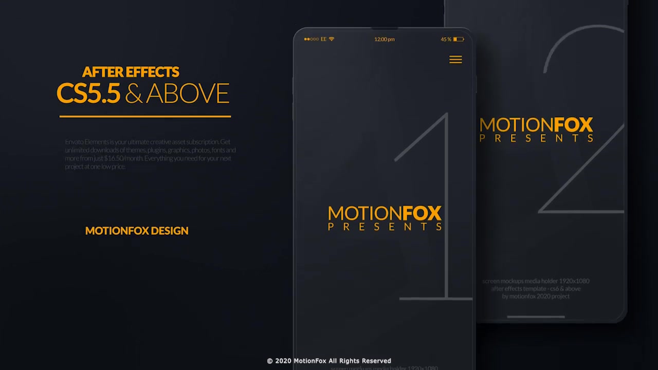 App Promo Mockup Kit Dark & White Videohive 27493299 After Effects Image 6