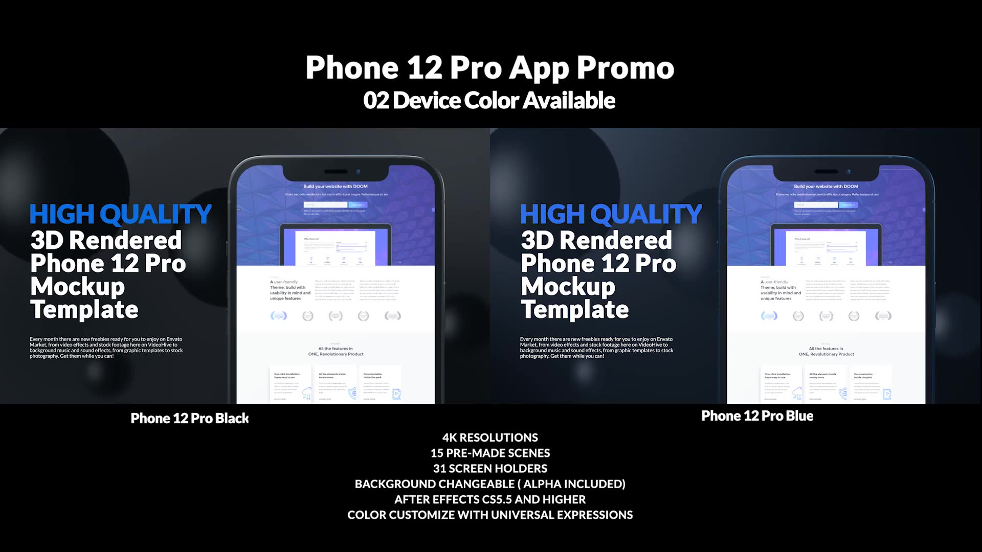 App Promo | Phone 12 Pro Mockup Videohive 29734153 After Effects Image 3