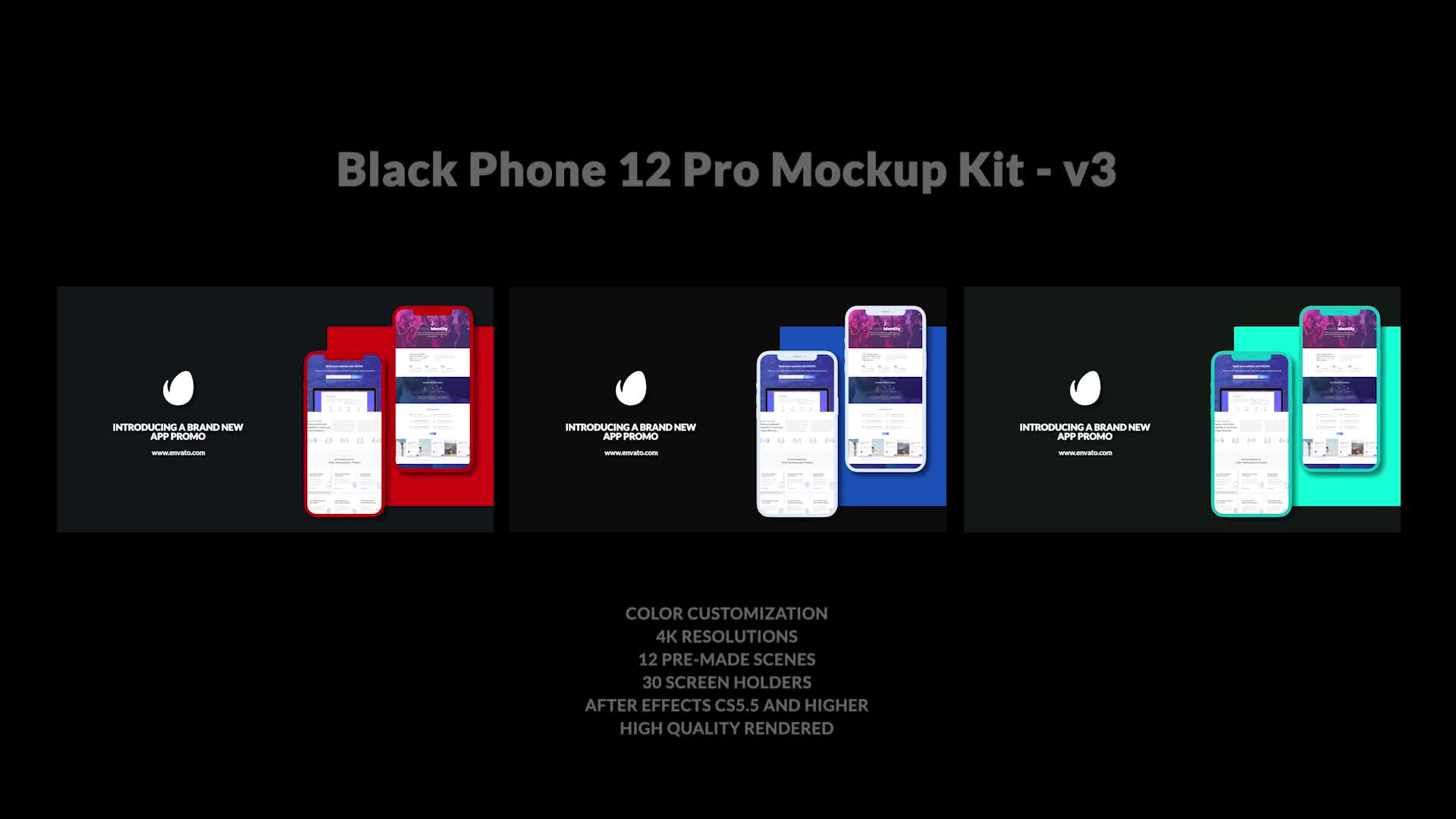 App Promo | Phone 12 Pro Mockup v3 Videohive 30140922 After Effects Image 1