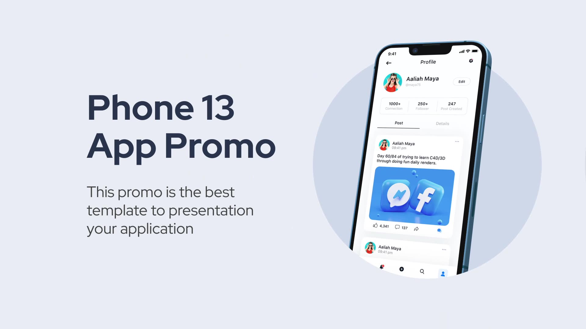 App Promo Phone 13 Blue Videohive 34161793 After Effects Image 3