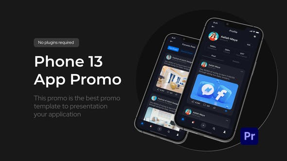 App Promo Phone 13 Pro for Premiere Pro - Download Videohive 34424117
