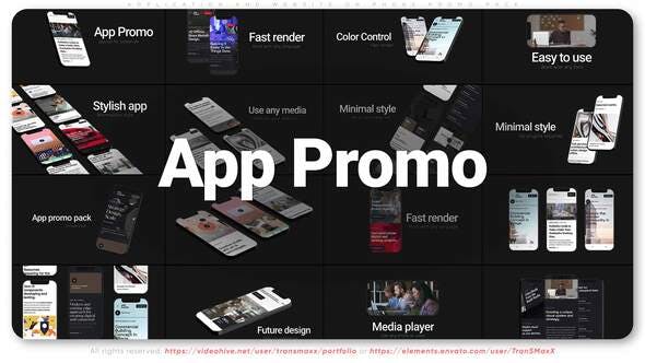 Application and Website on Phone Promo Pack - 31549980 Videohive Download