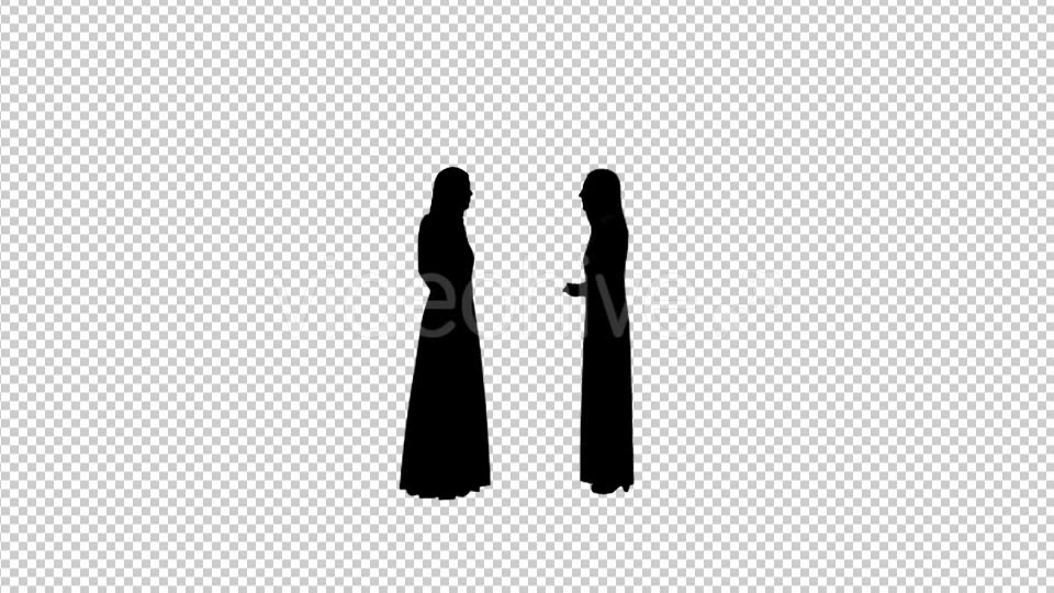 Arab Womans Talking Silhouette - Download Videohive 19713208