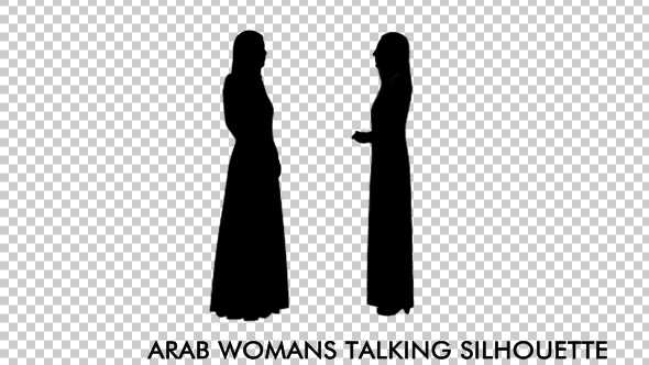 Arab Womans Talking Silhouette - Download Videohive 19713208