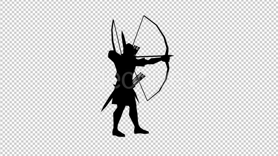 Archer Aiming Silhouette - Download Videohive 19419619