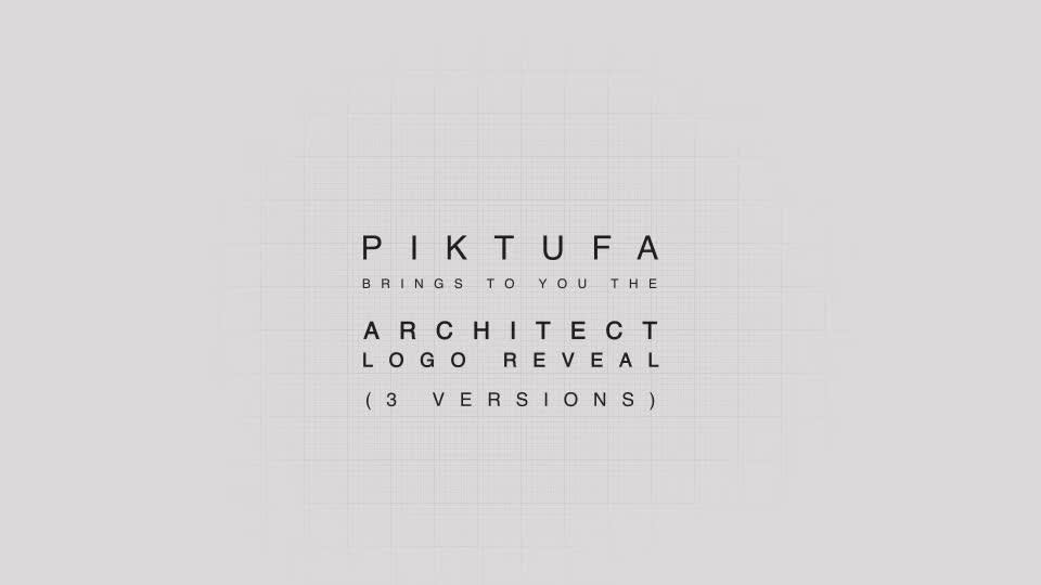 Architect Logo Reveal (3 versions) - Download Videohive 9919777