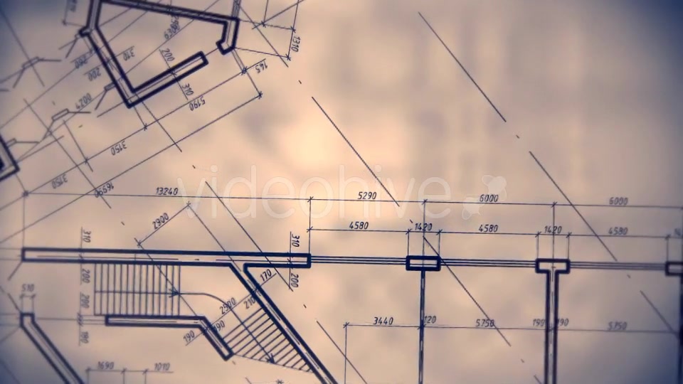 Architectural Blueprint Background Videohive 15330096 Motion Graphics Image 4