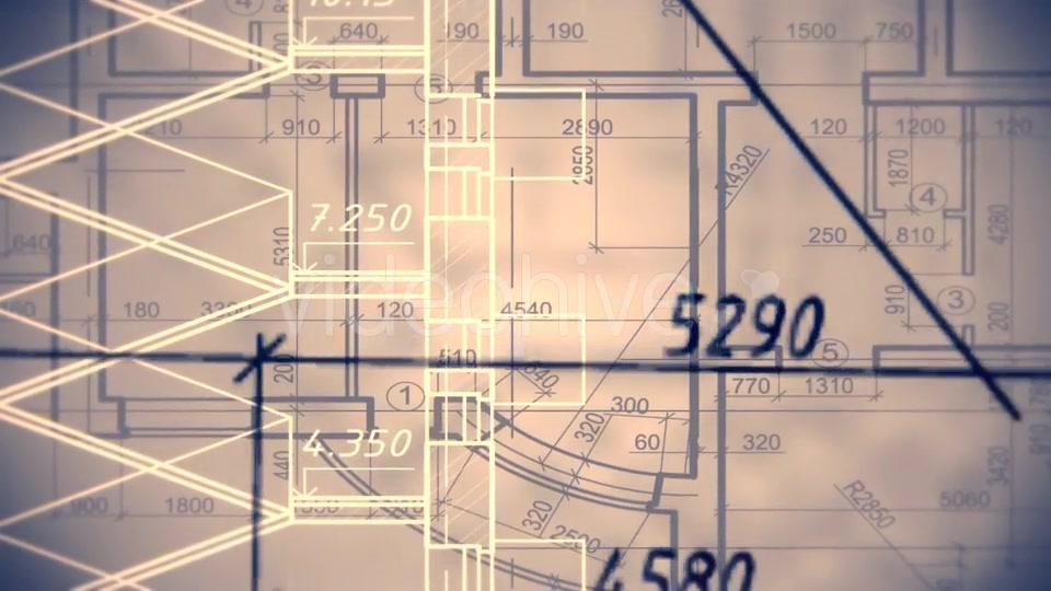 Architectural Blueprint Background Videohive 15330096 Motion Graphics Image 6
