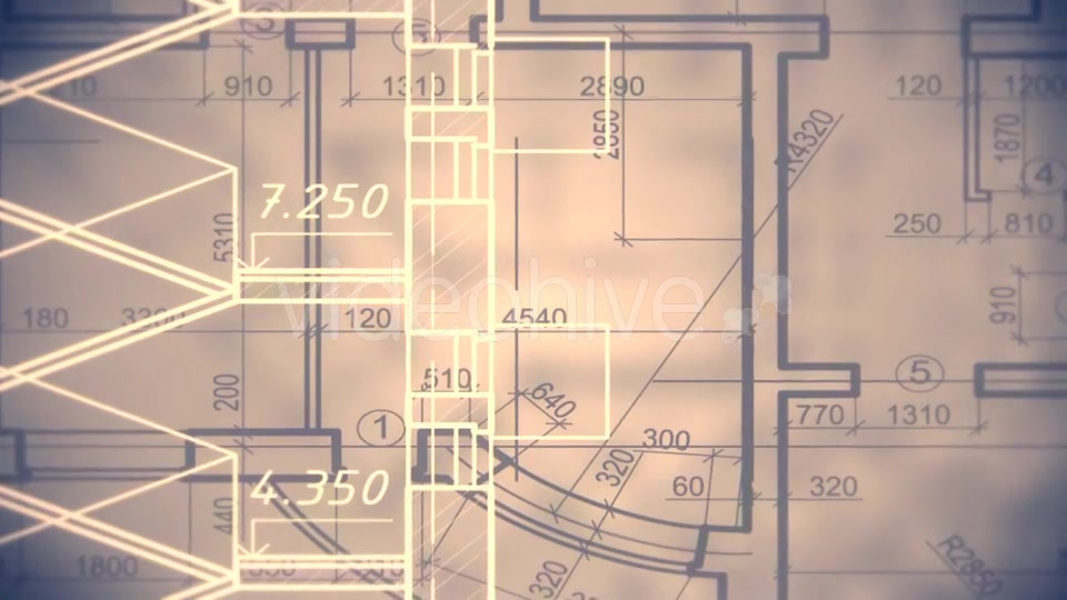 Architectural Blueprint Background Videohive 15330096 Motion Graphics Image 7