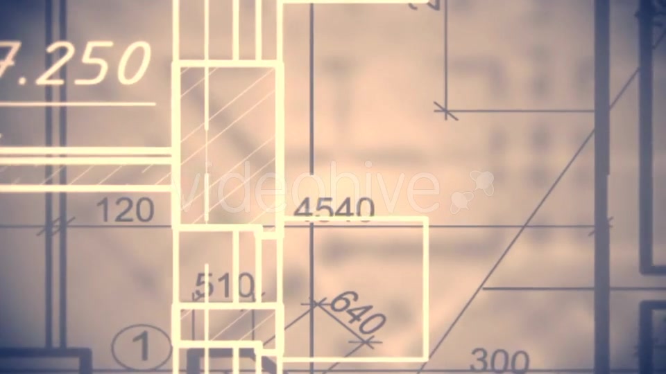 Architectural Blueprint Background Videohive 15330096 Motion Graphics Image 9
