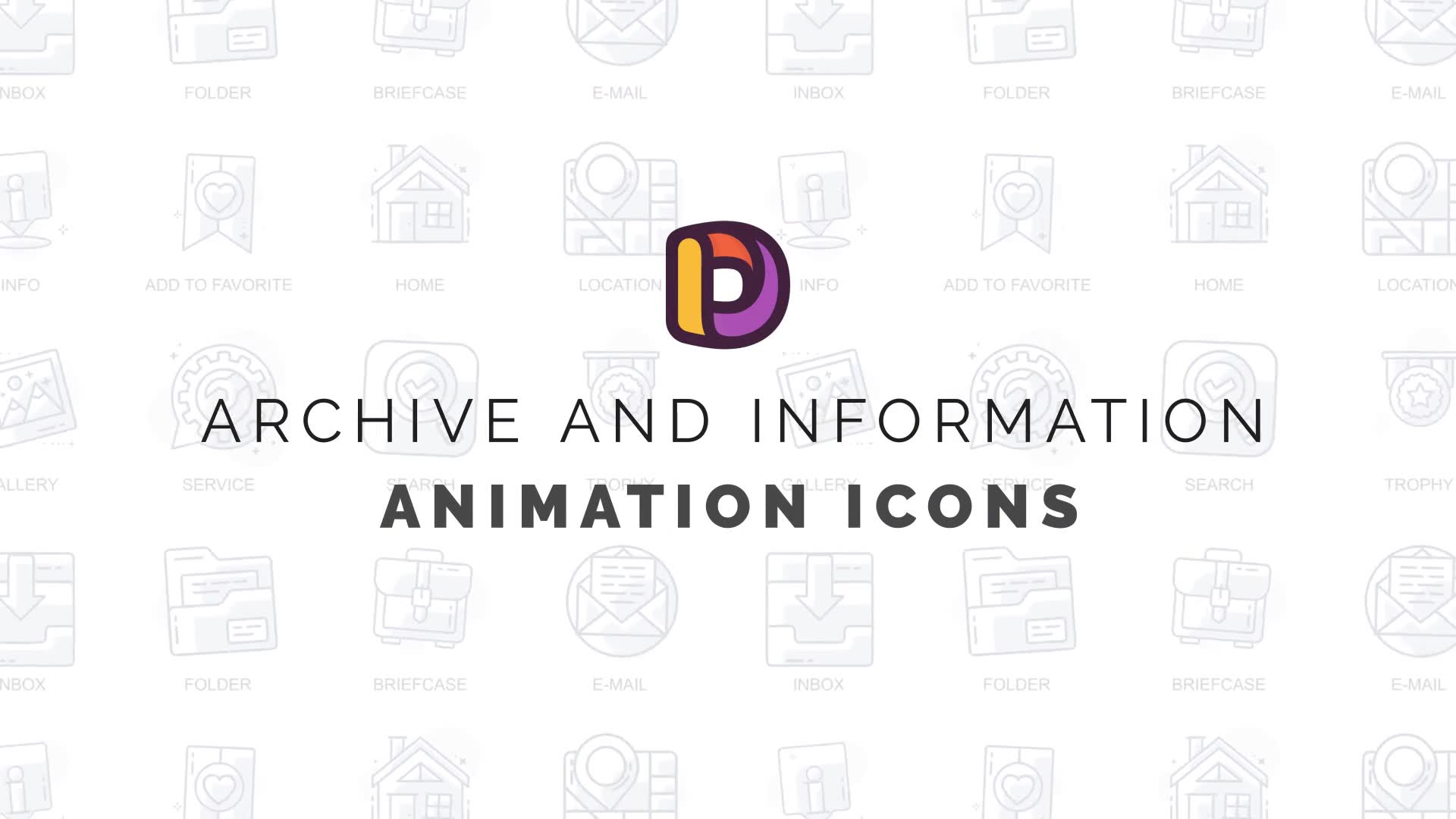 Archive and information Animation Icons Videohive 32812099 After Effects Image 2