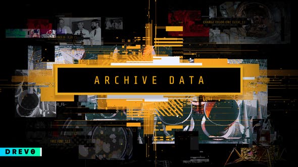 Archive Data/ Science Opener/ Digital Slideshow/ Cosmos/ Astronauts/ Timeline/ History/ Glitch Promo - 28429274 Videohive Download