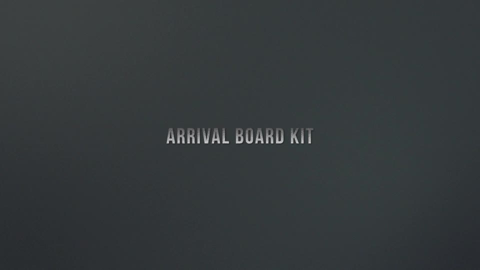 Arrival Board Kit - Download Videohive 21668699