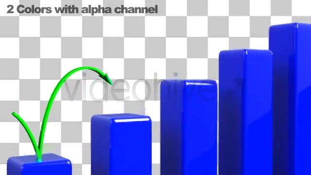 Arrow Climbing Higher on a Bar Chart LOOP Videohive 532848 Motion Graphics Image 6