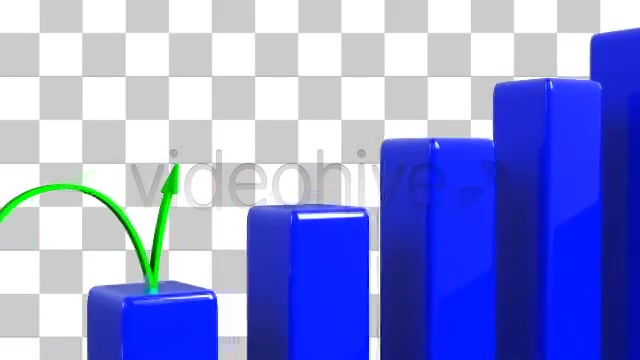 Arrow Climbing Higher on a Bar Chart LOOP Videohive 532848 Motion Graphics Image 8