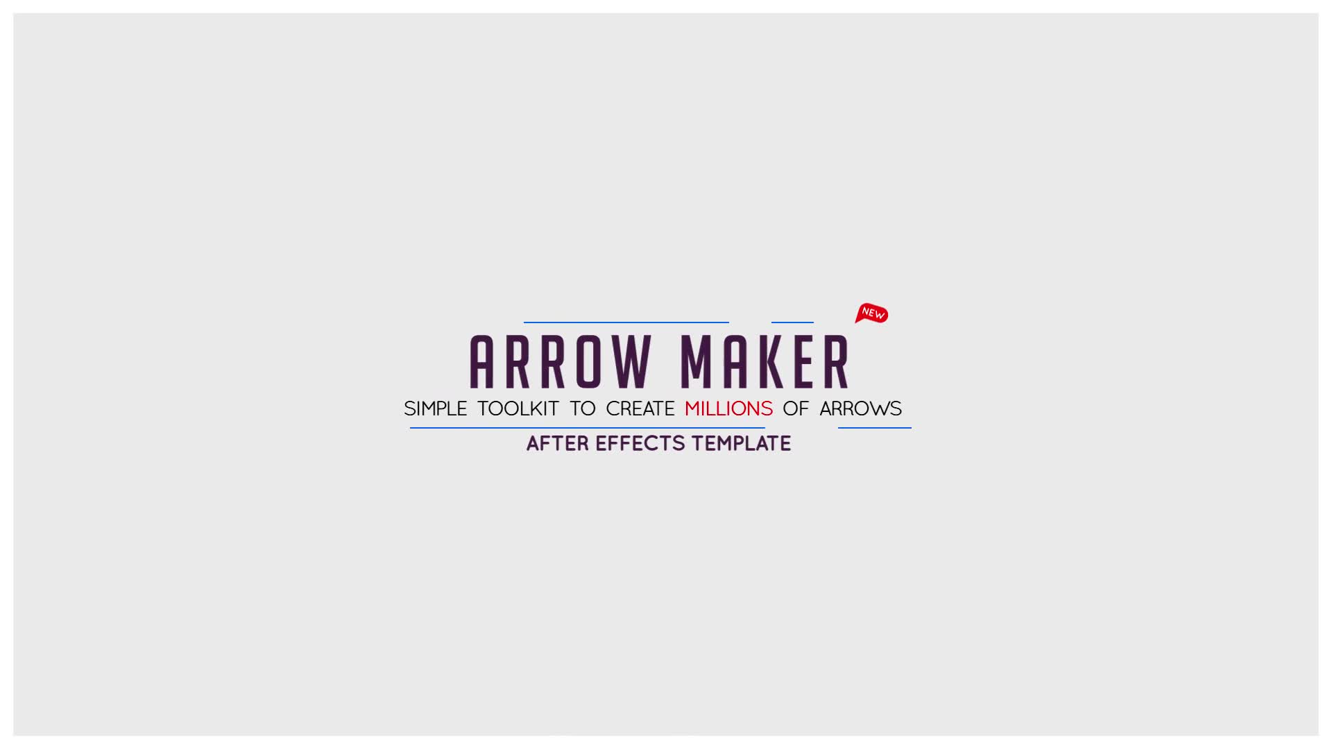 Arrow Maker After Effects Videohive 32858646 After Effects Image 1